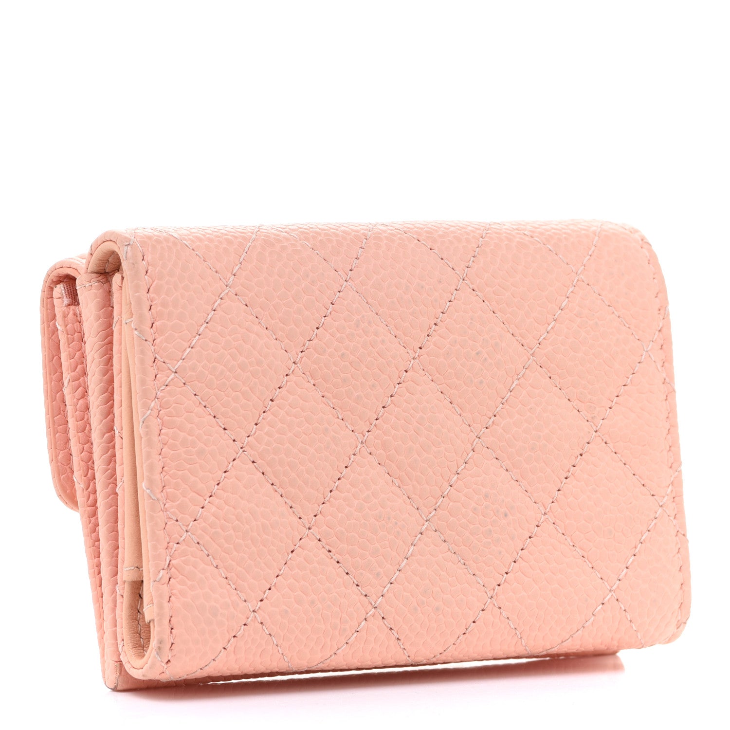 Chanel Caviar Quilted Small Boy Flap Wallet Light Pink 3 of 11