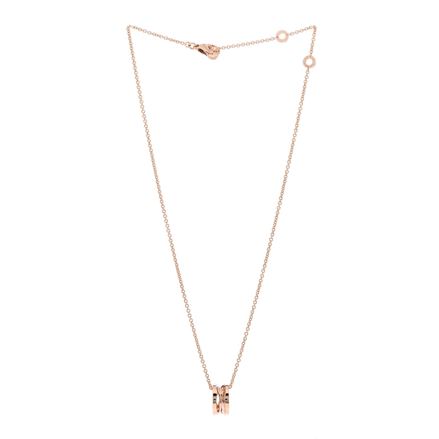 18K Rose Gold B.Zero1 Open Legends Pendant Necklace