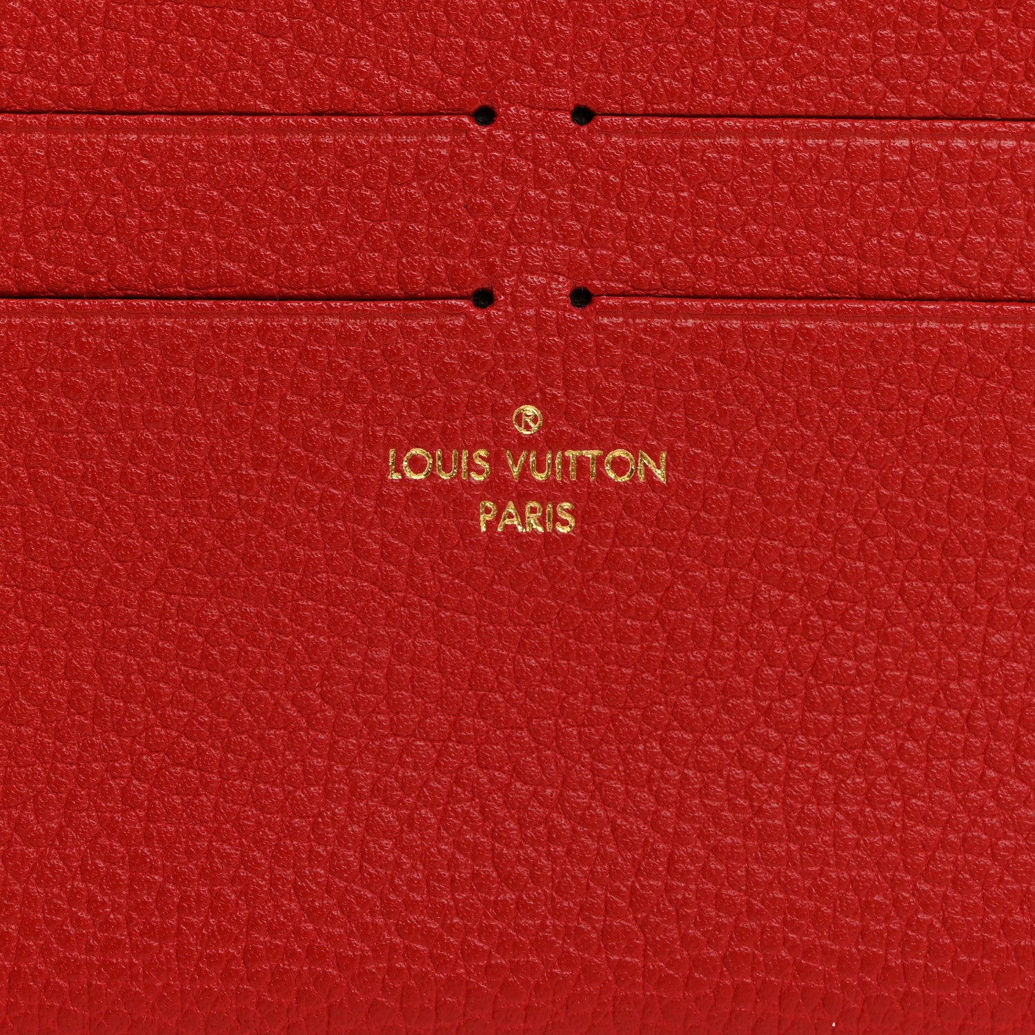 Louis Vuitton Calfskin Felicie Card Holder Insert Scarlet 11 of 12