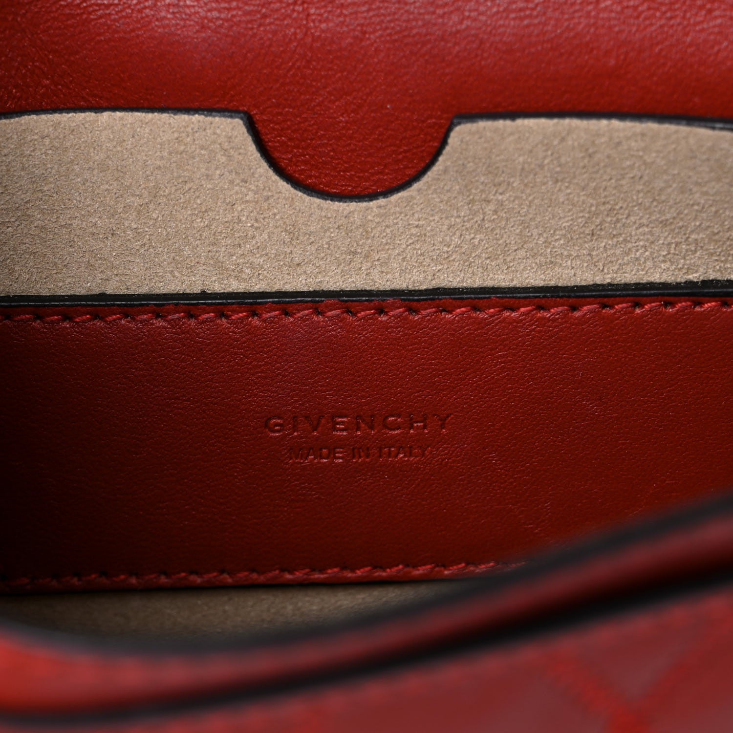 Givenchy Goatskin Quilted GV3 Mini Pocket Convertible Bag Terracotta 6 of 12