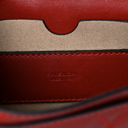 Givenchy Goatskin Quilted GV3 Mini Pocket Convertible Bag Terracotta 6 of 12