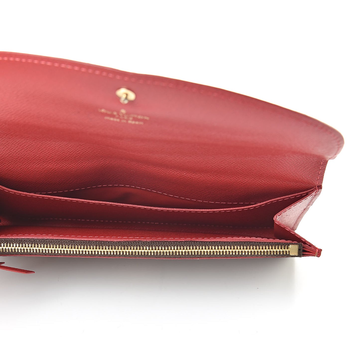 Damier Ebene Caissa Wallet Cherry