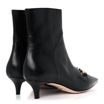 Gucci Nappa Zumi Mid Ankle Boots 37.5 Black 4 of 9