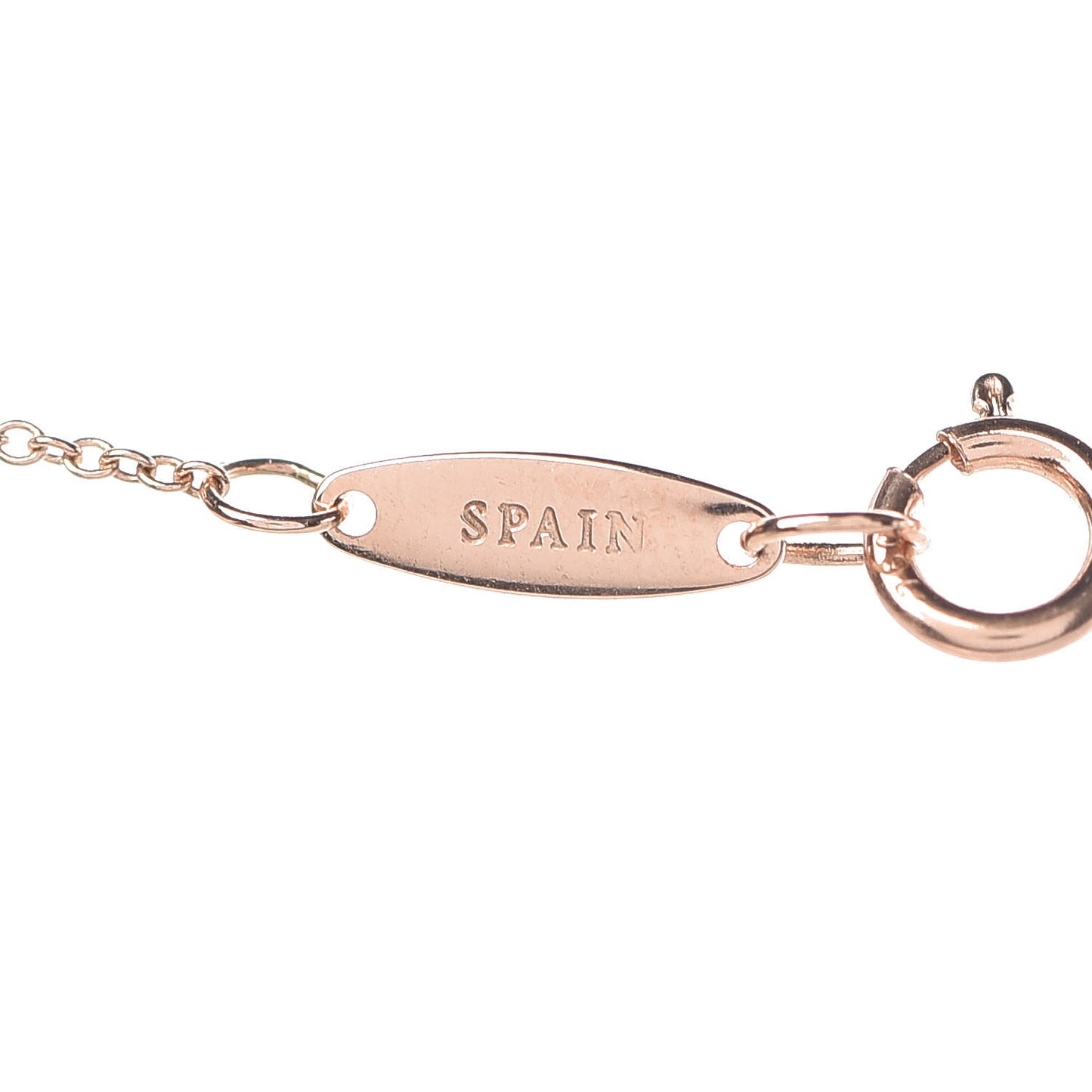 18K Rose Gold 7mm Elsa Peretti Bean Pendant Necklace