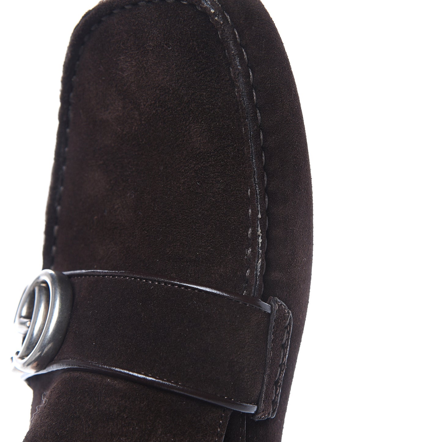 Suede Mens Driver Queen Loafers 6.5 Cocoa