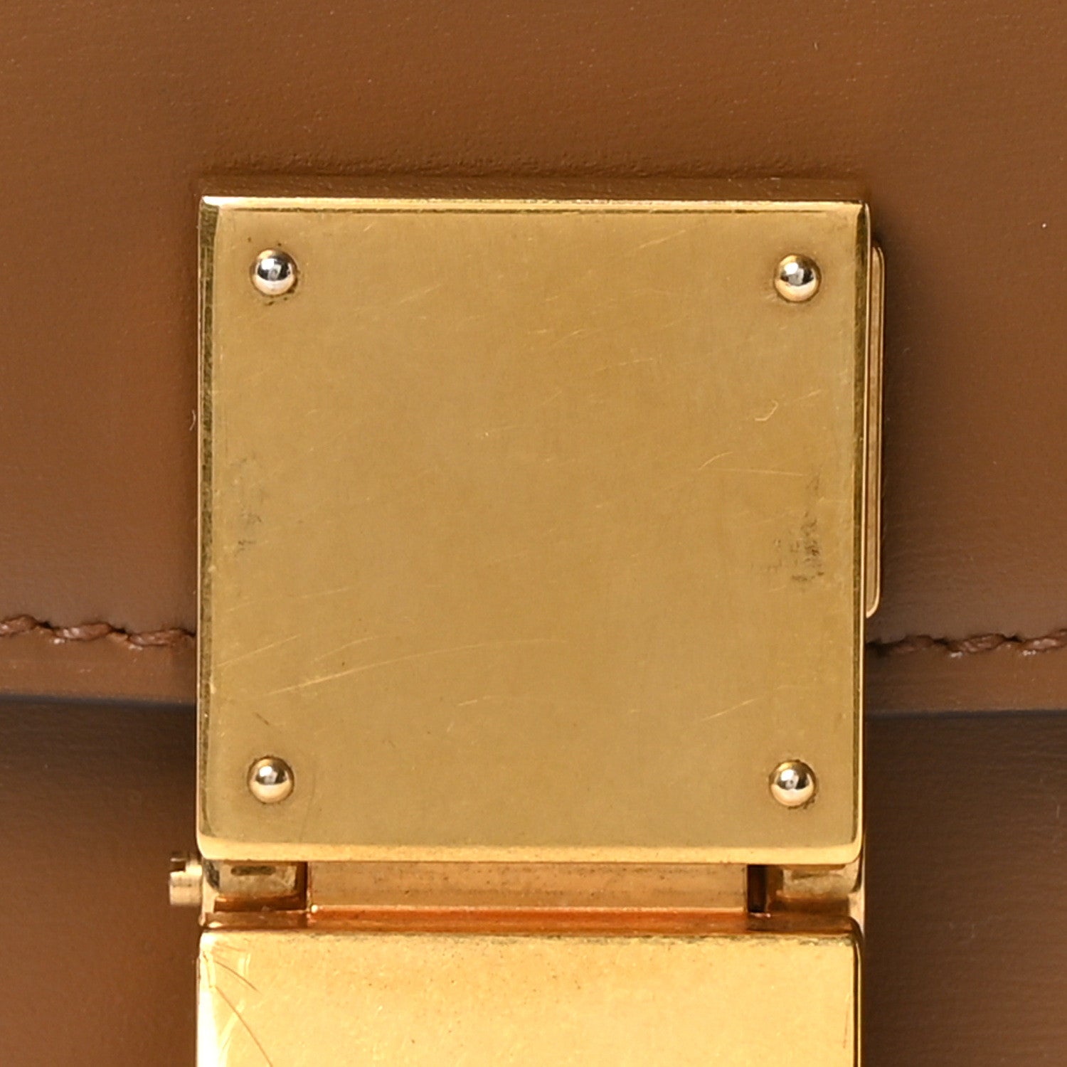 Celine Calfskin Medium Classic Box Flap Bag Light Camel 1800655