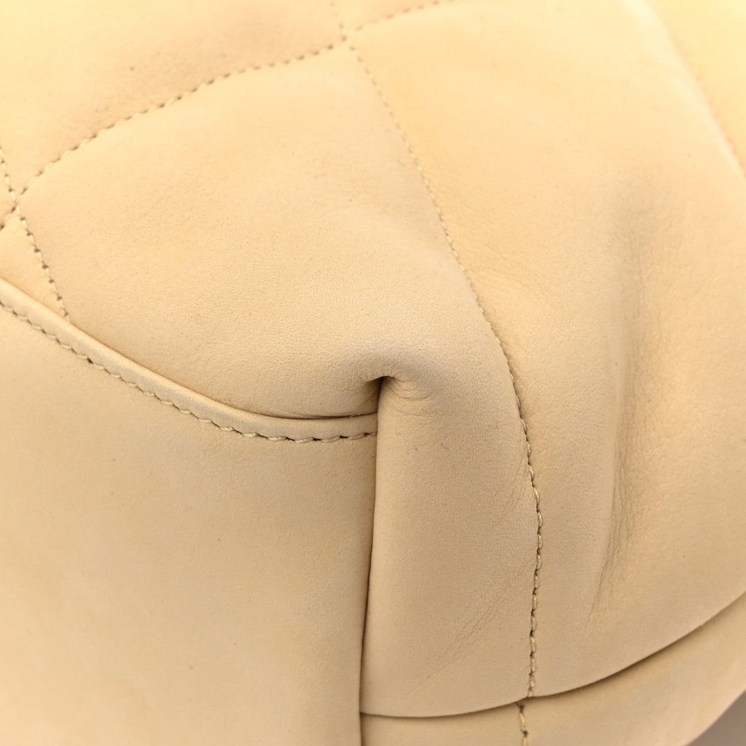 Saint Laurent Lambskin Quilted Small Loulou Puffer Monogram Chain Satchel Crema Soft 12 of 13