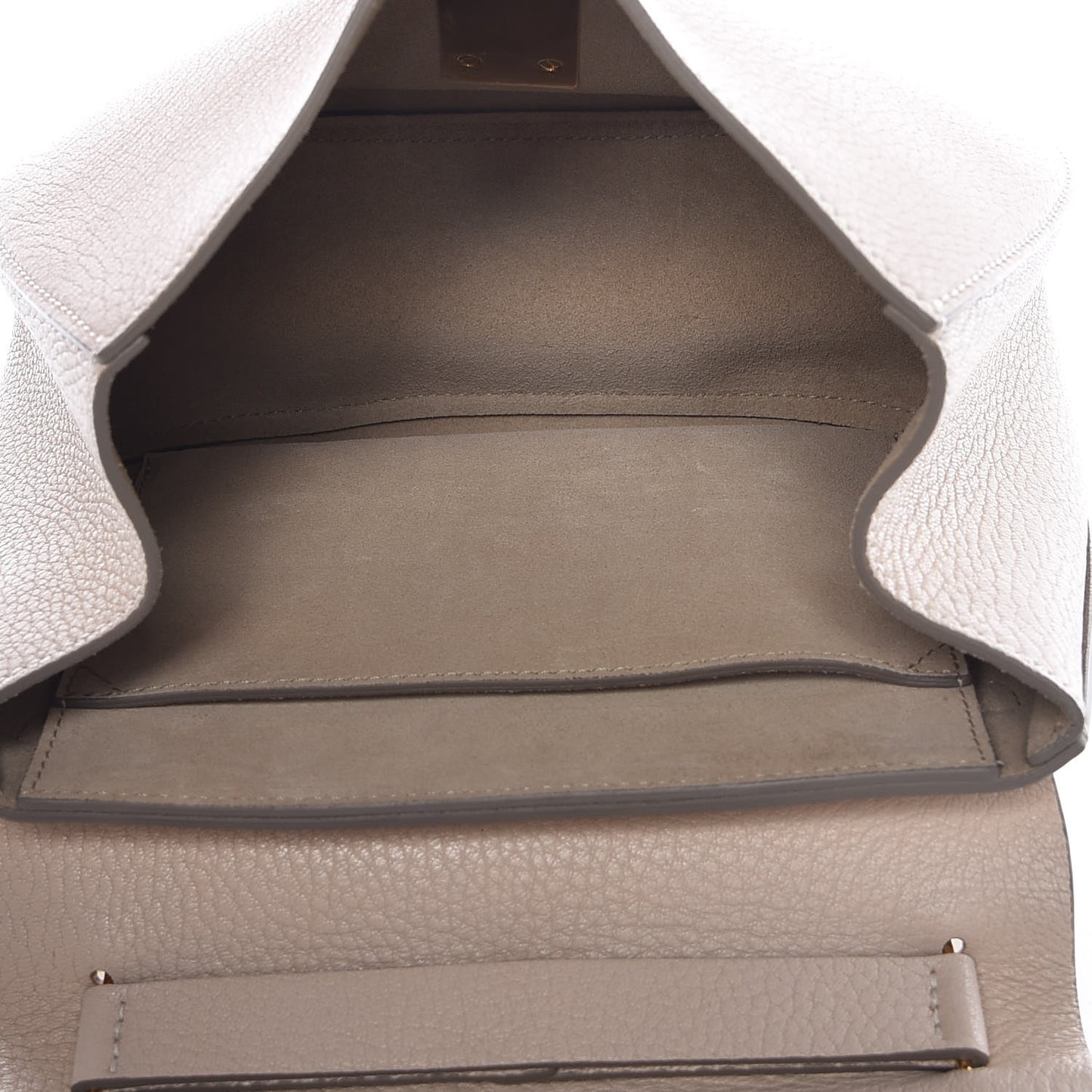 Grained Lambskin Drew Shoulder Bag Motty Grey