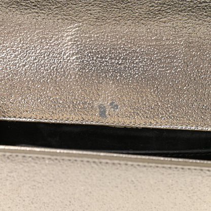 Saint Laurent Metallic Calfskin Medium Classic Monogram Kate Satchel Pale Gold 11 of 11