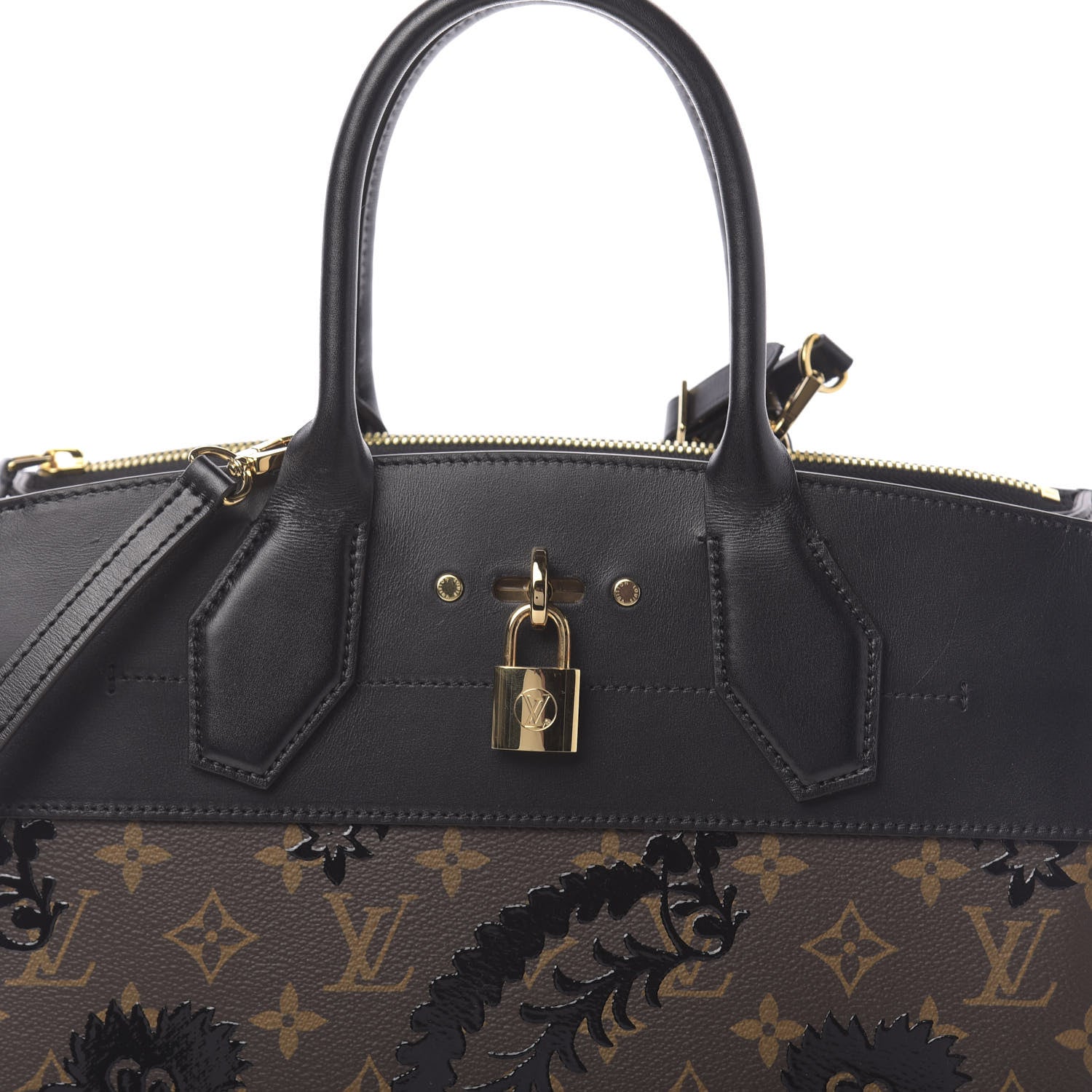 Louis Vuitton Calfskin Monogram Blossom City Steamer MM 10 of 10