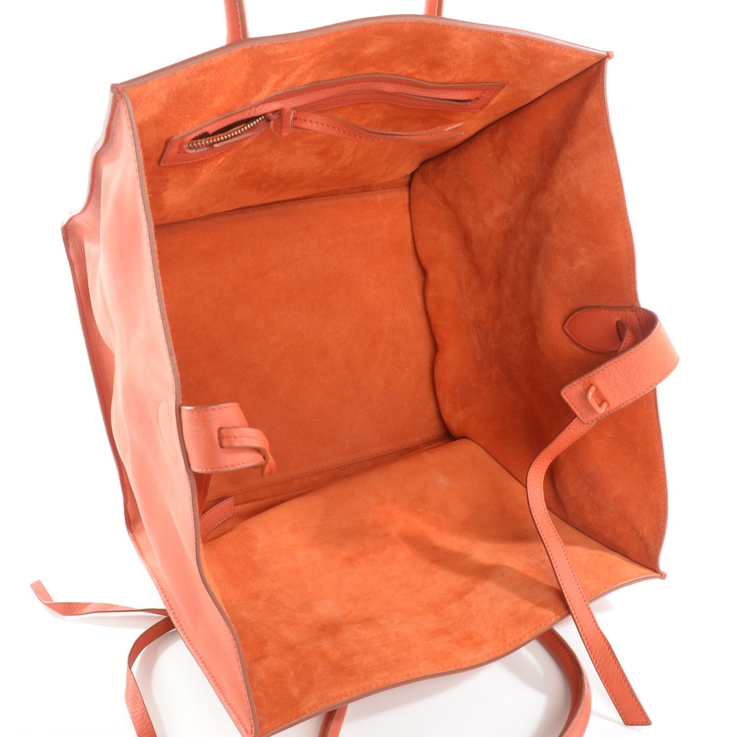 Supple Calfskin Medium Phantom Luggage Orange