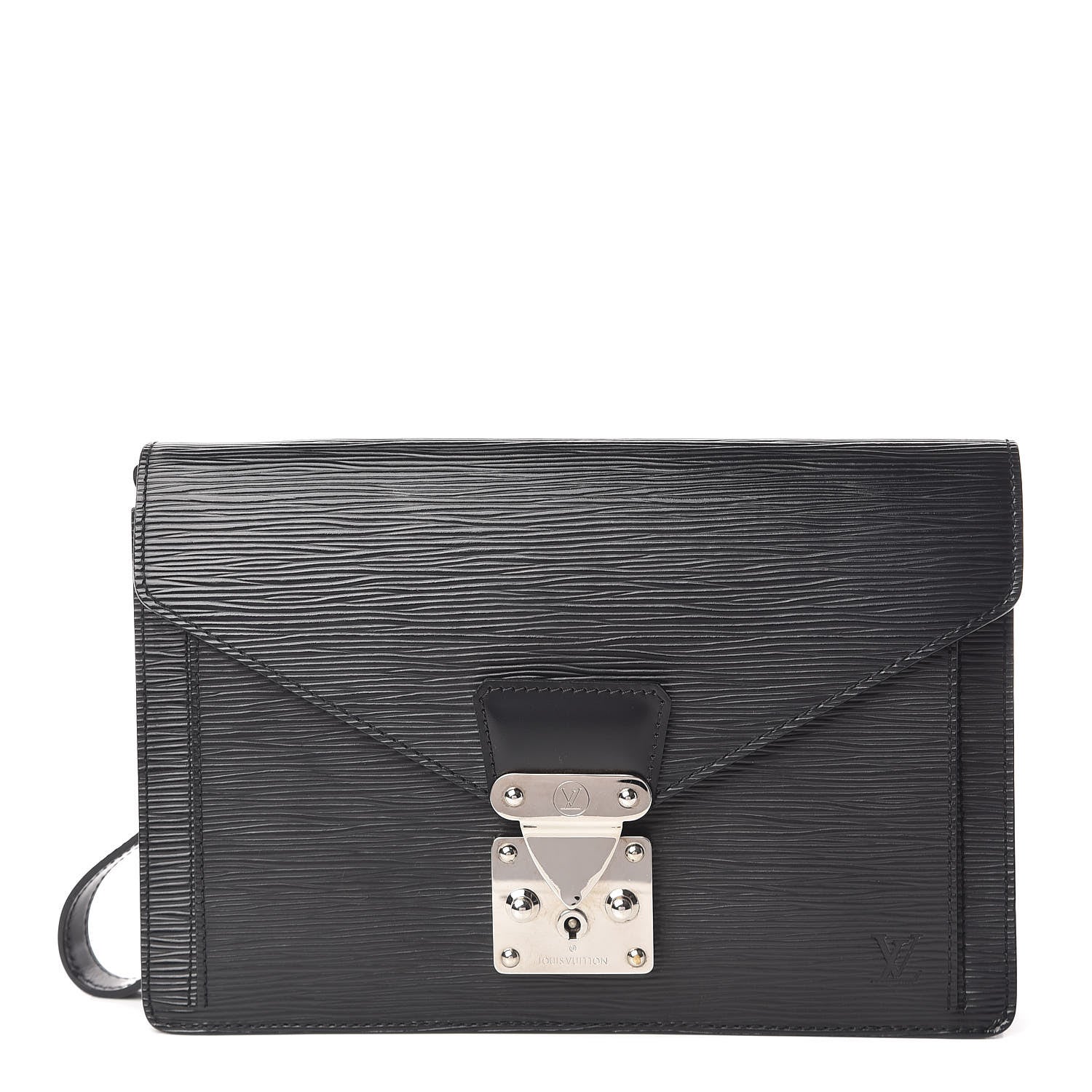 Louis Vuitton Epi Pochette Sellier Dragonne Clutch Black 1 of 9