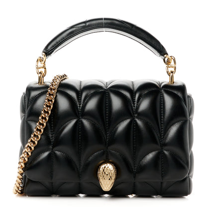 Bulgari Calfskin Matelasse Medium Serpenti Sugarloaf Shoulder Bag Black 1 of 11