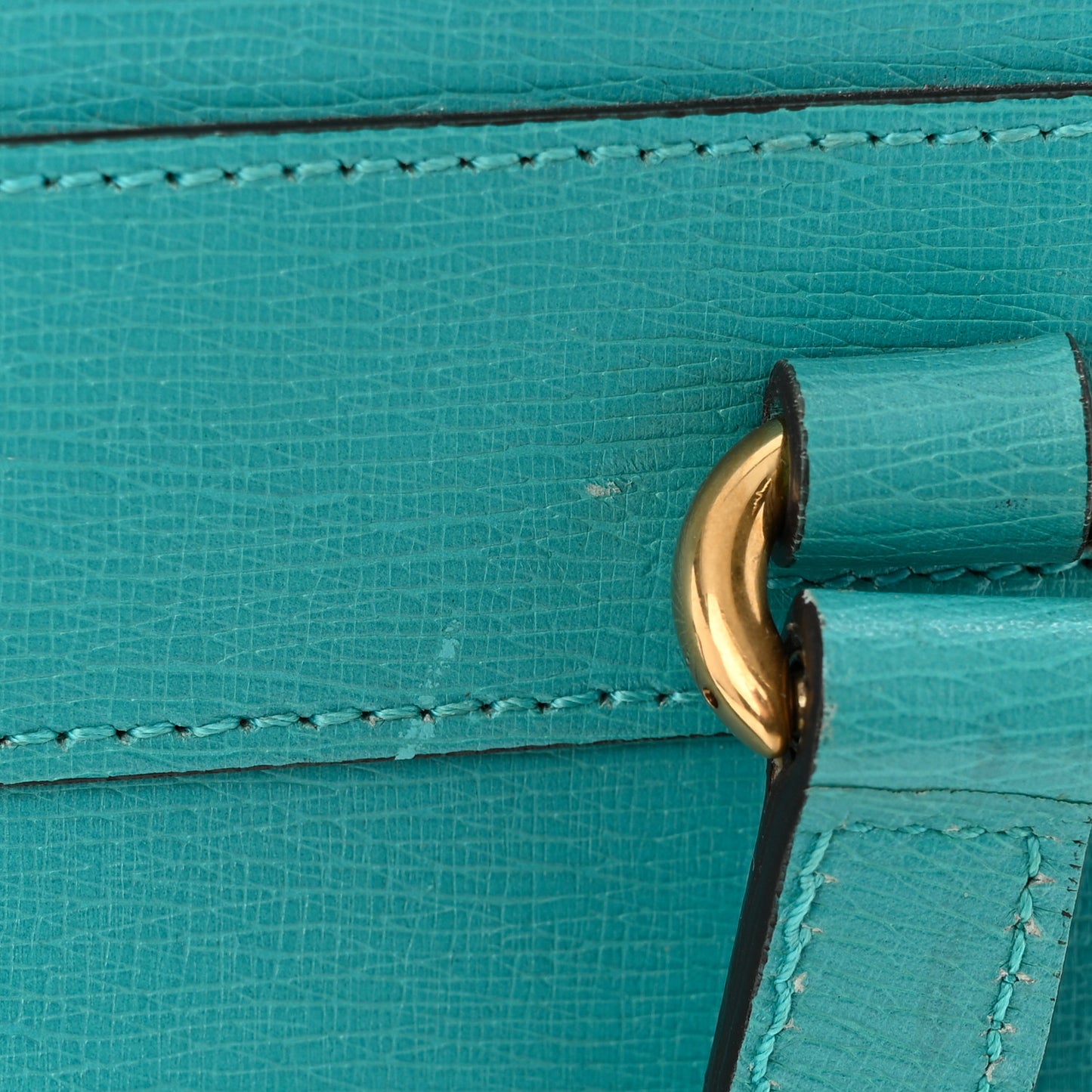 Textured Calfskin Medium Bright Bit Tote Blue