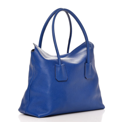 Burberry Grainy Calfskin Medium Baynard Tote Brilliant Blue 3 of 8