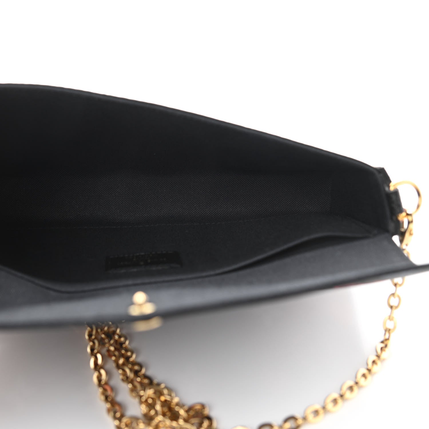 Louis Vuitton Game On Felicie Chain Wallet Black 6 of 13