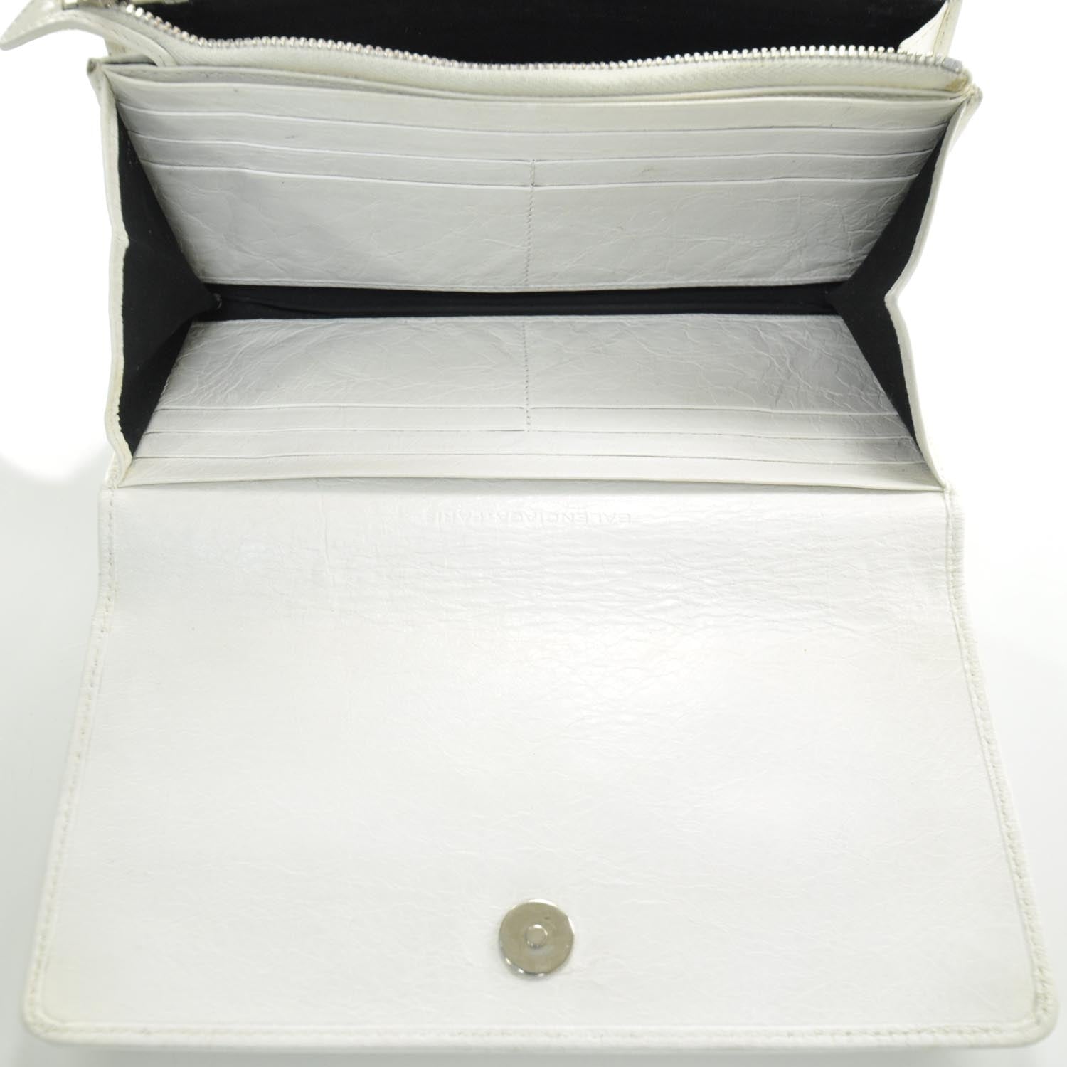 Balenciaga Agneau Giant Money Wallet White 5 of 7