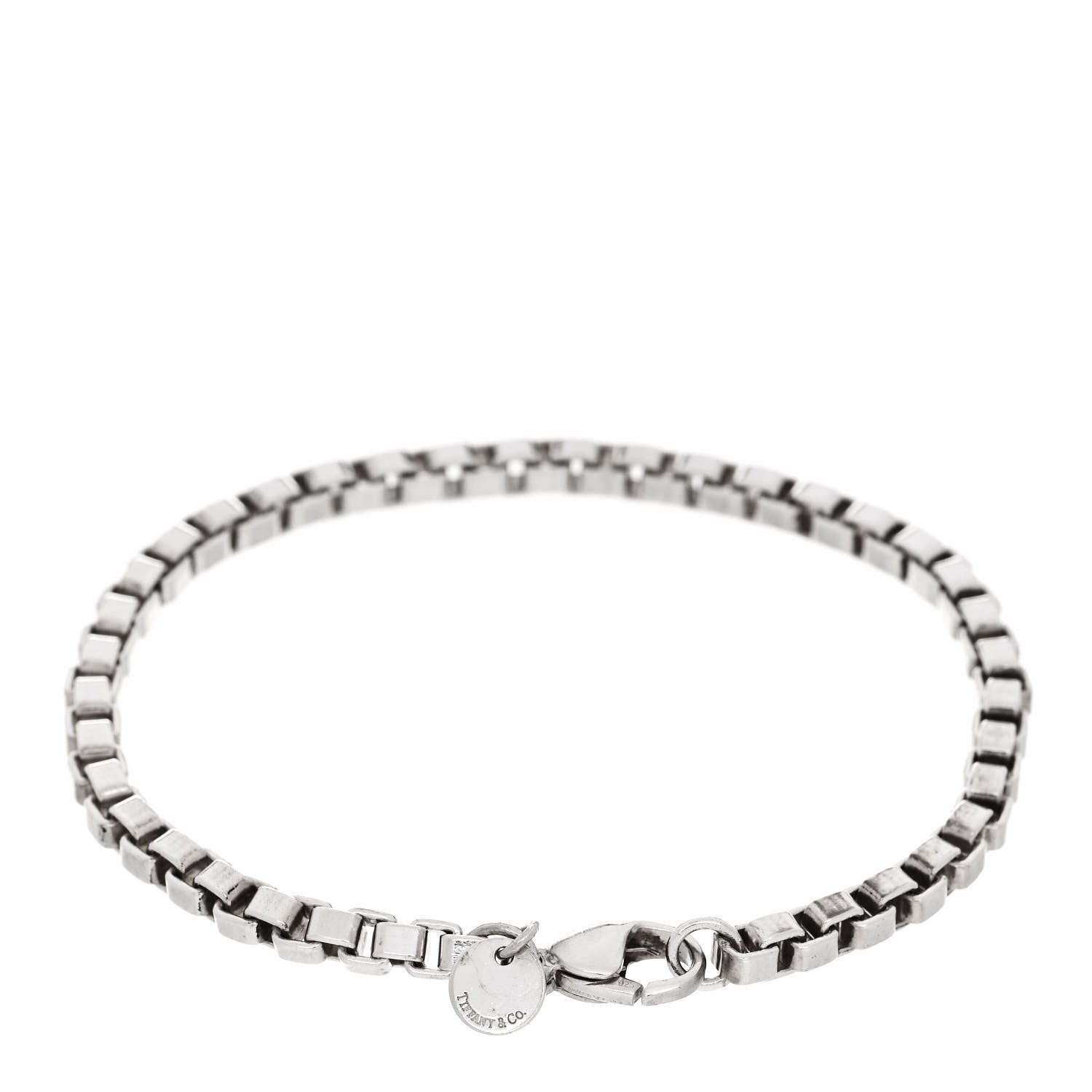 Tiffany Sterling Silver 4mm Venetian Link Bracelet 2 of 4