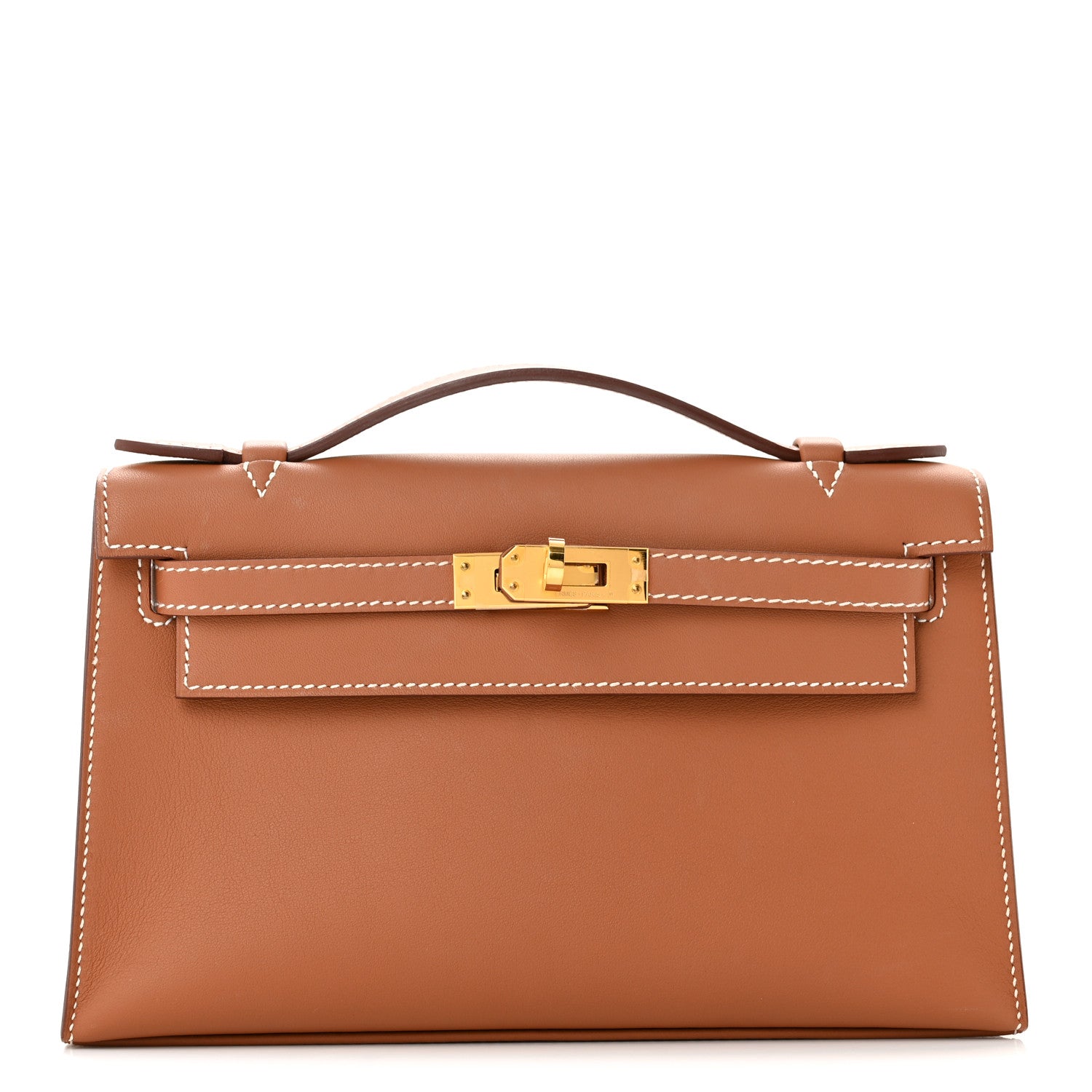 Hermes Swift Kelly Pochette Clutch Gold 1 of 12