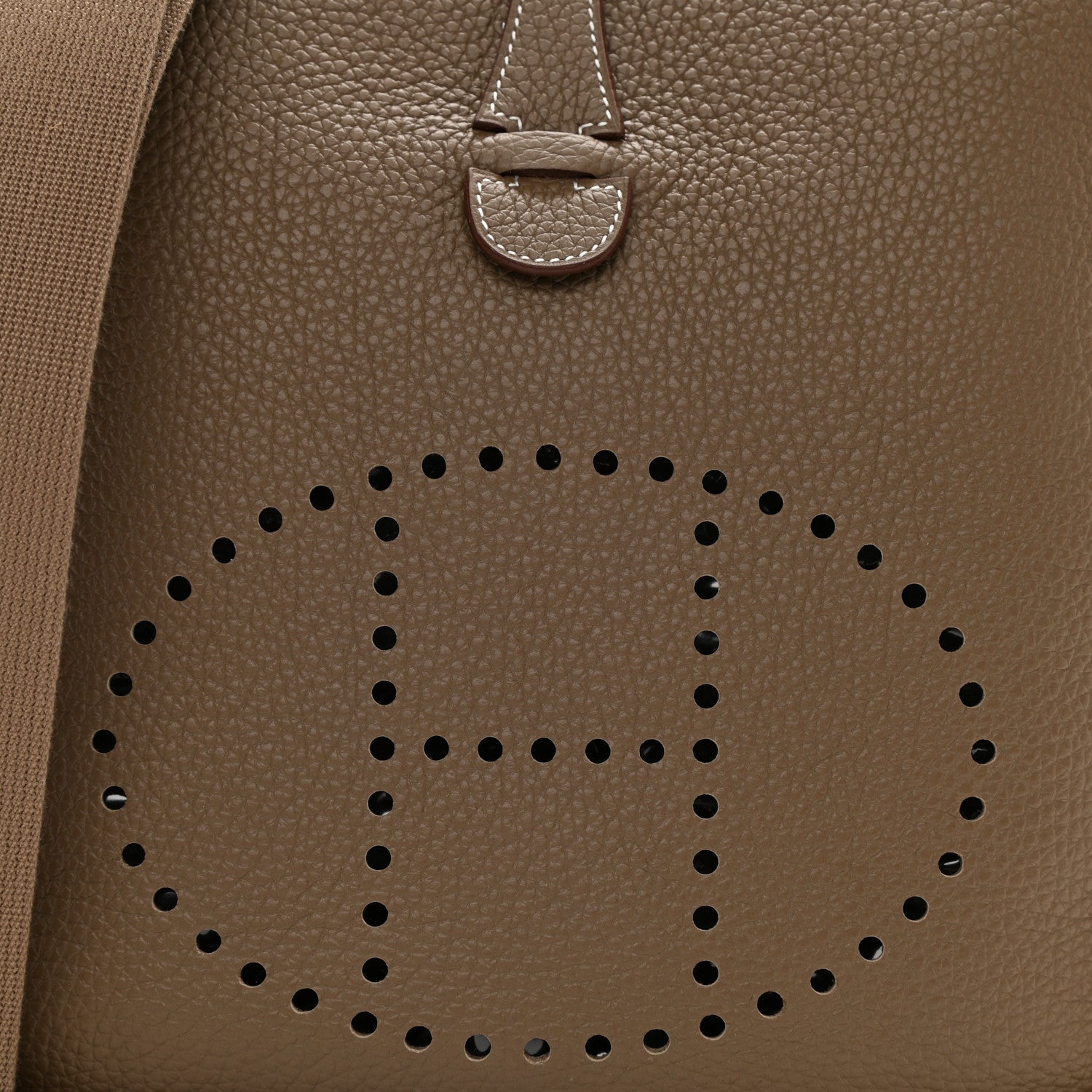Hermes Taurillon Clemence Evelyne III PM Etoupe 7 of 8