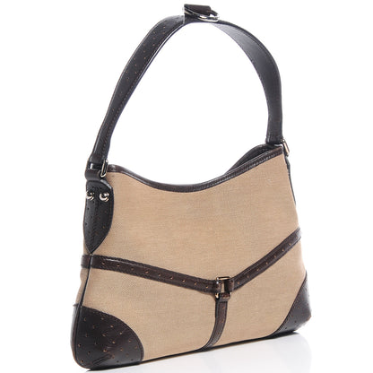 Gucci Canvas Web GG Reins Shoulder Bag Brown 3 of 7