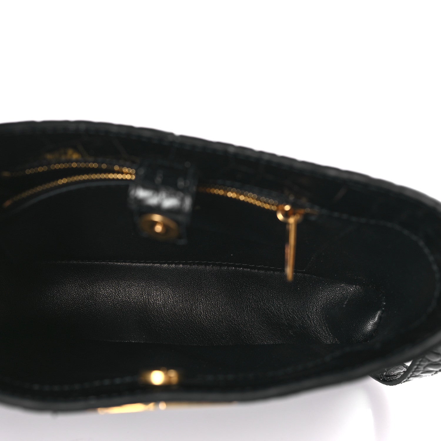 Balenciaga Shiny Super Supple Calfskin Crocodile Embossed Small XX Bag Black 5 of 8
