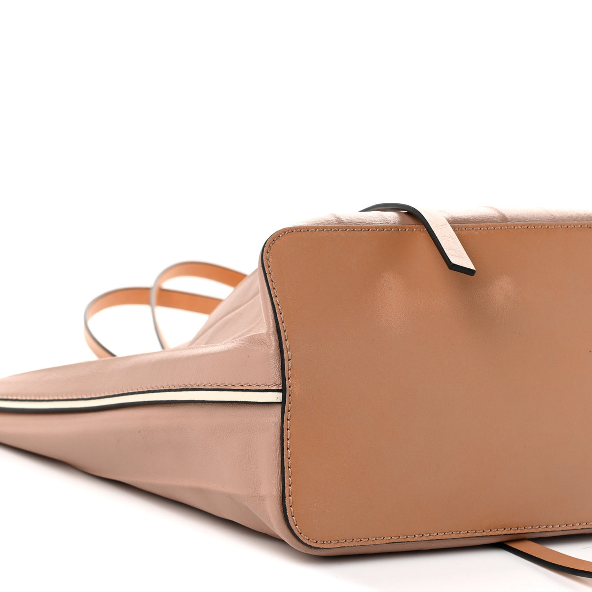 Calfskin Pleated Tote Dusty Rose