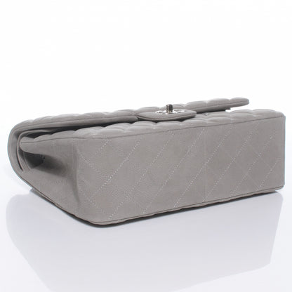 Chanel Iridescent Caviar Jumbo Double Flap Grey 4 of 9