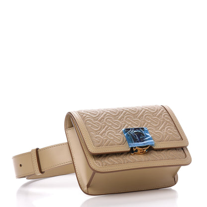 Burberry Lambskin Embossed Monogram TB Bum Bag Honey 4 of 10