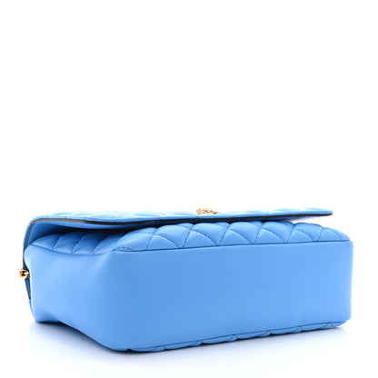 Versace Nappa Quilted Medusa Chain Crossbody Blue 4 of 9