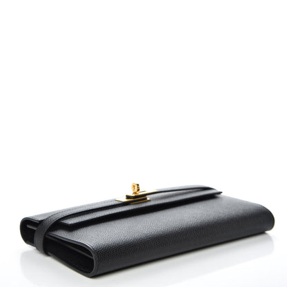Hermes Epsom Kelly Longue Wallet Black 4 of 9