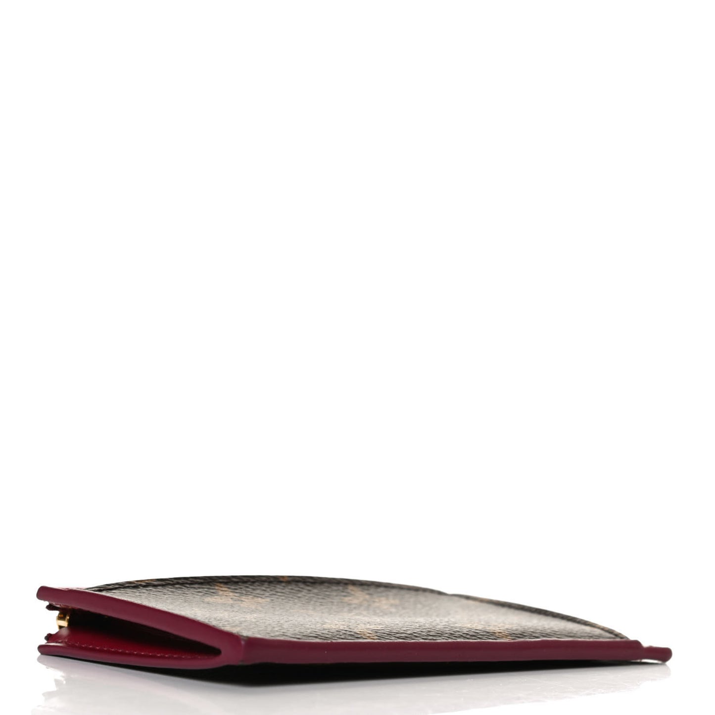 Monogram Zipped Card Holder Fuchsia