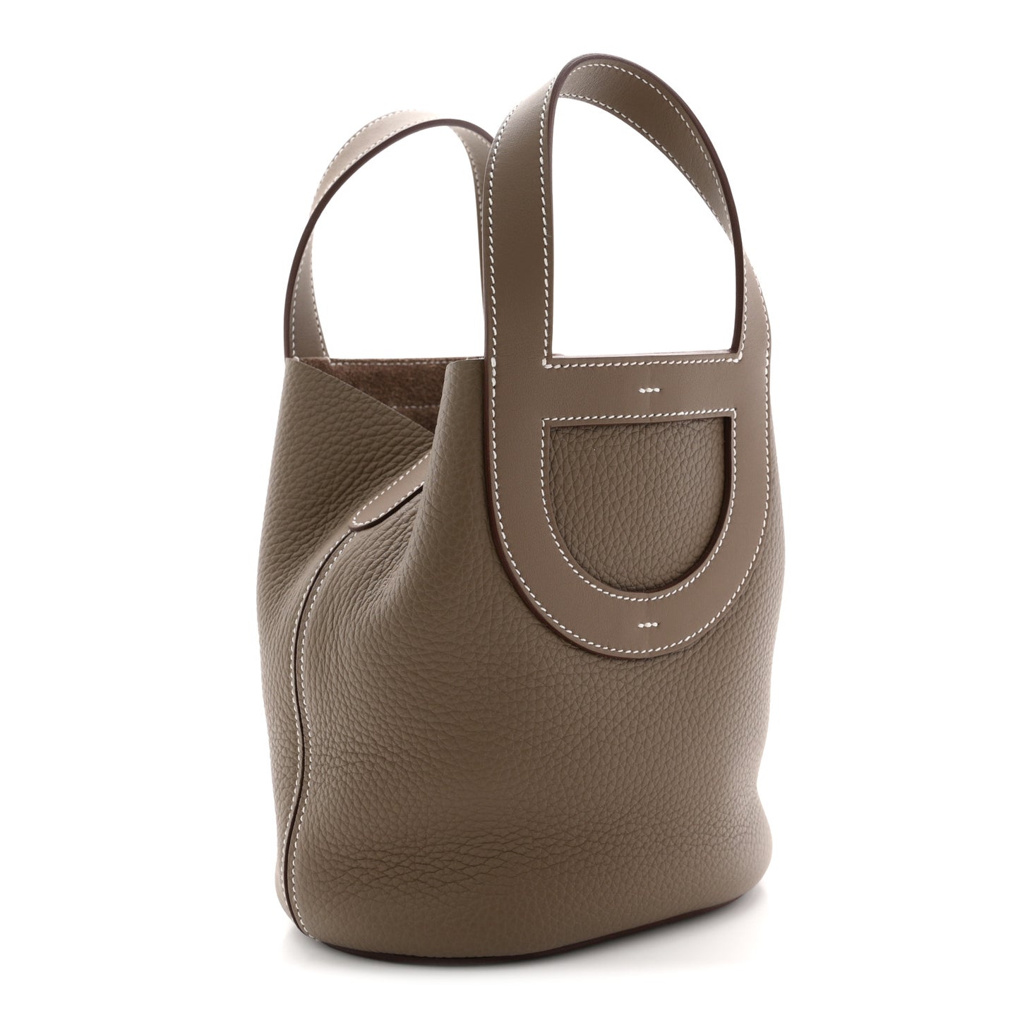 Taurillon Clemence Swift In-The-Loop 18 Bag Etoupe