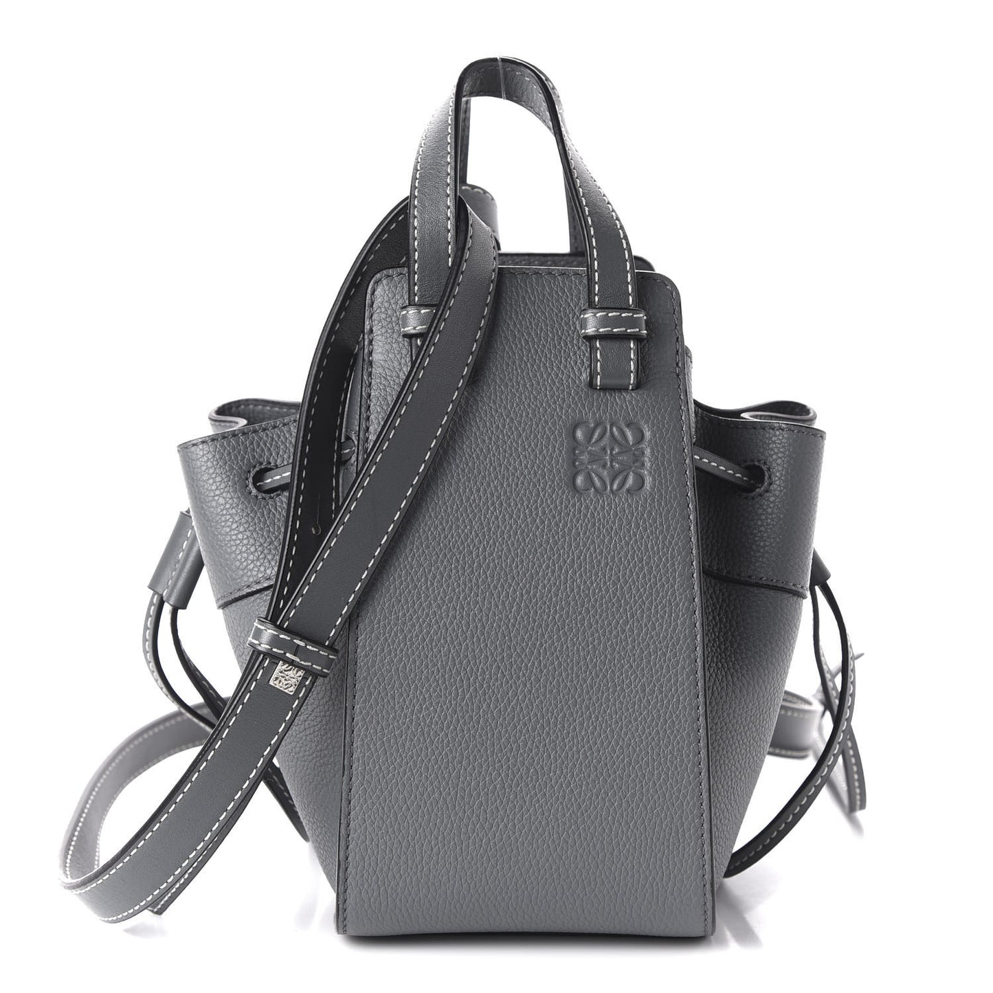 Calfskin Mini Hammock Shoulder Bag Anthracite