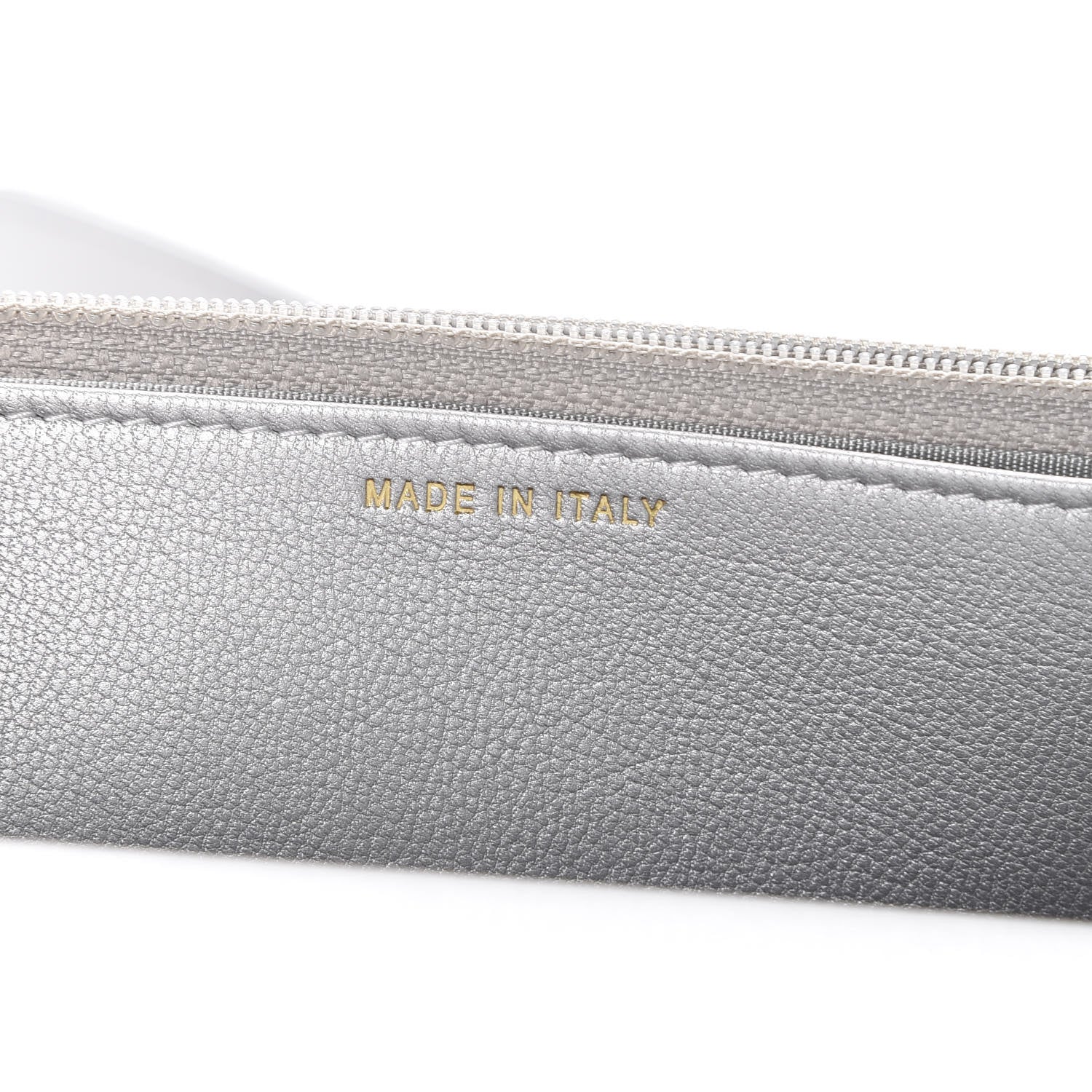 Chanel Metallic Goatskin Quilted 19 Wallet On Chain WOC Silver 6 of 12