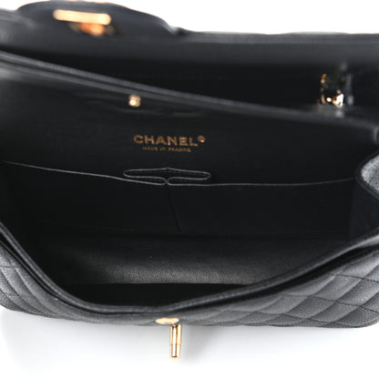 Chanel Caviar Quilted Medium Double Flap Black 5 of 10