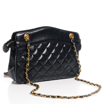 Chanel Lambskin Quilted Shoulder Bag Black 3 of 8