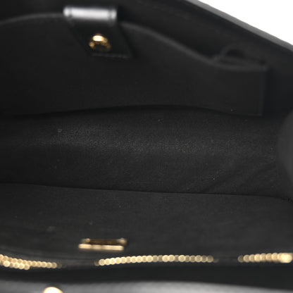 Dolce & Gabbana Satin Crystal DG Logo Flap Crossbody Bag Black 5 of 11