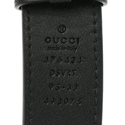 Gucci Calfskin Matelasse GG Marmont Belt Bag 95 38 Black 8 of 10