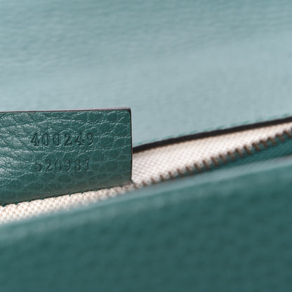 Gucci Pebbled Calfskin Small Dionysus Shoulder Bag Emerald 8 of 9