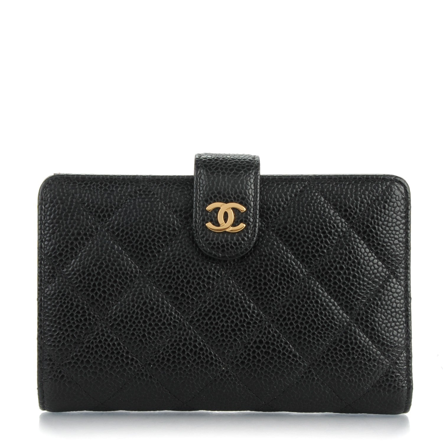 Chanel Caviar Quilted Zipped Pocket Wallet Black 1 of 9