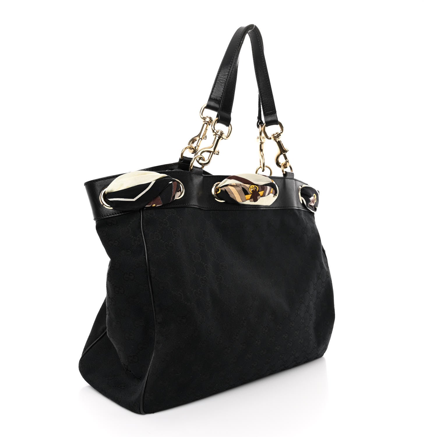 Gucci Monogram Large Positano Tote Black 4 of 15