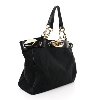 Gucci Monogram Large Positano Tote Black 4 of 15