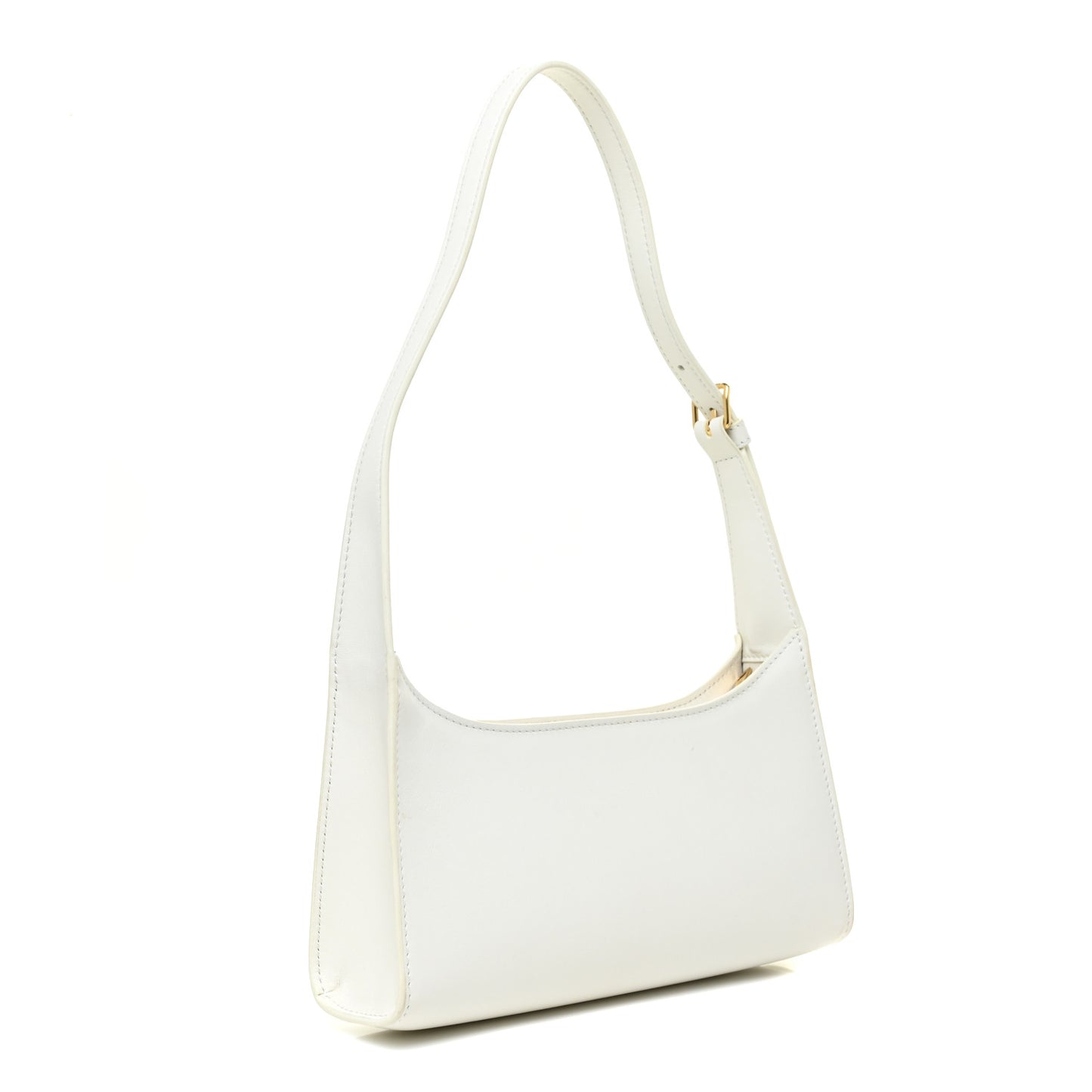 Smooth Calfskin Cuir Triomphe Shoulder Bag White