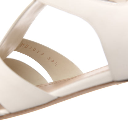 Christian Dior Calfskin Sauvage Ballerina Flat 39.5 Ivory 8 of 9