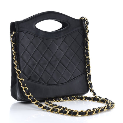 Chanel Lambskin Quilted CC Shoulder Bag Black 3 of 12