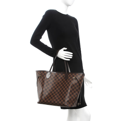 Louis Vuitton Damier Ebene Neo Neverfull MM Rose Ballerine 2 of 20