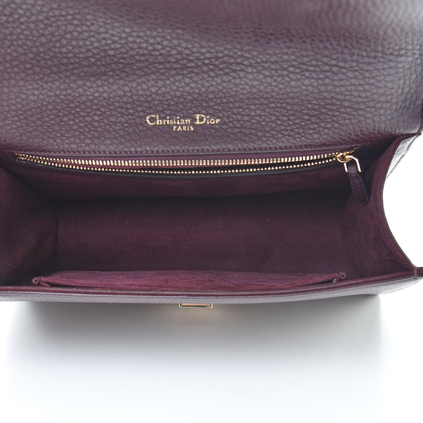 Grained Calfskin Medium Diorama Flap Bag Amaranth
