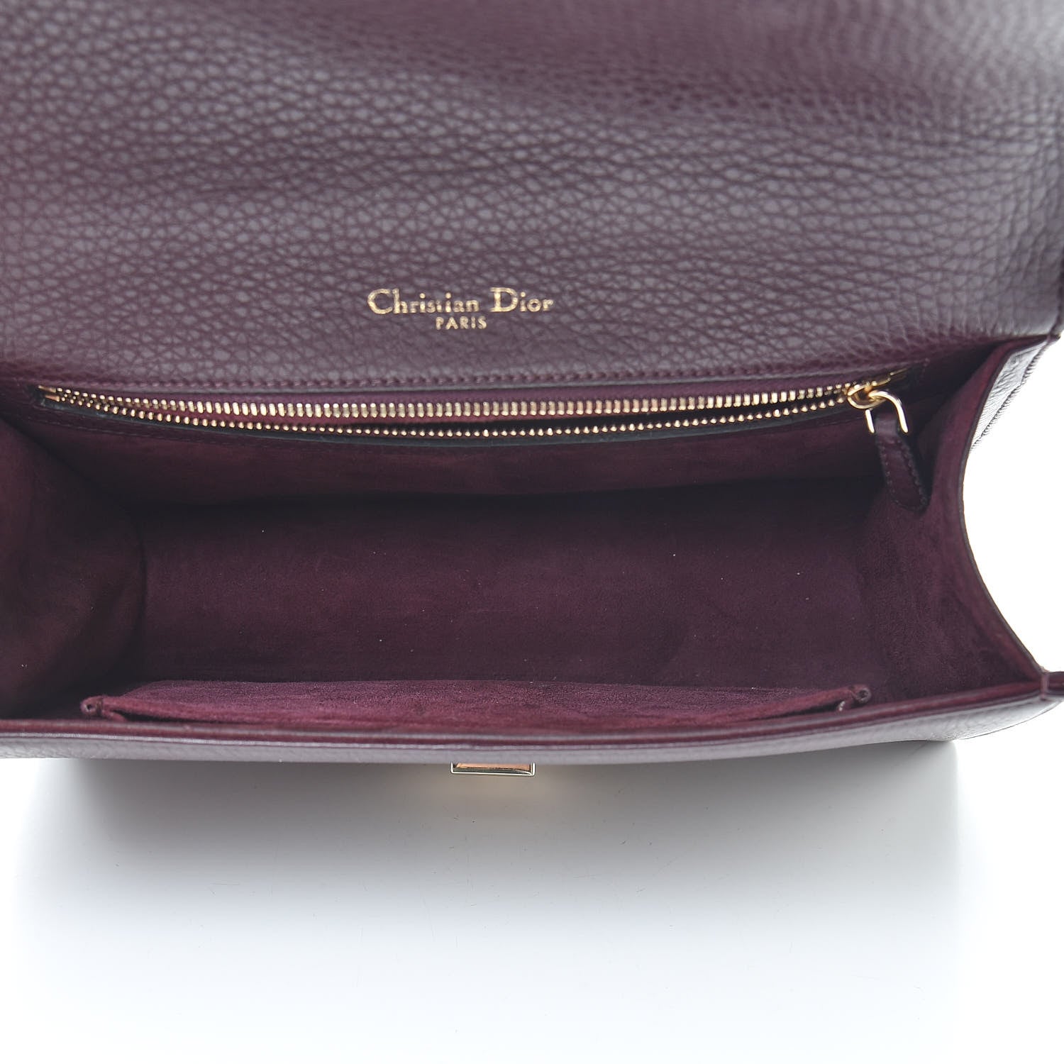 Christian Dior Grained Calfskin Medium Diorama Flap Bag Amaranth 5 of 12