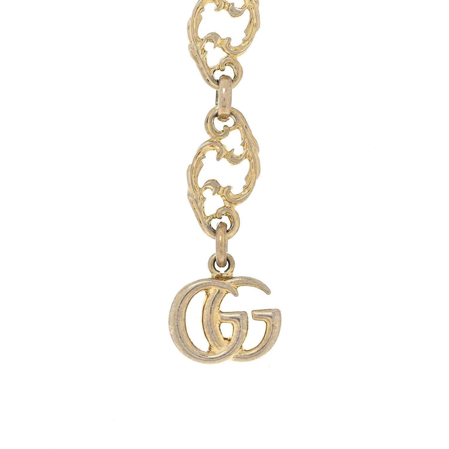 Gucci Metal Enamel Roaring Tiger Pendant Necklace Gold 4 of 7